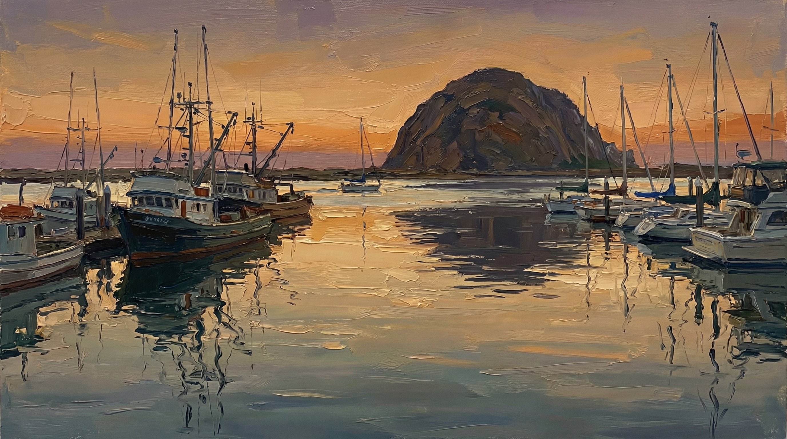 Morro Bay Harbor, Late Afternoon